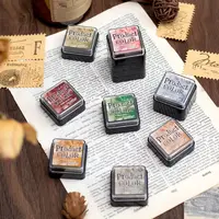 6 Pcs Multicolor Ink Pad Set Water Based for Stamping Student Planner Handmade Craft Journaling Scrapbooking Stationery Supplies 2