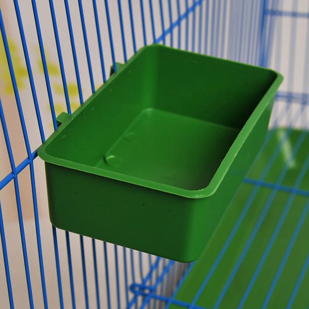Bird Bath Basin Bird Water Bath Tub Pet Bird Bowl Parrots Parakeet Birdbath Cage Hanging Small Parrot Cage Pet Food Tray Accessories