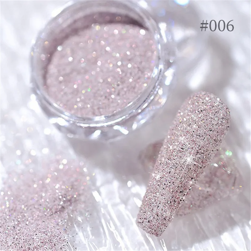 8 Colors Nail Crystal Diamond Powder Rainbow Color Glitter Shiny Pigment Holographic Glass Micro Drill Nails Art Decoration nail powder nail pigment nail glitter nail decoration nail decorations