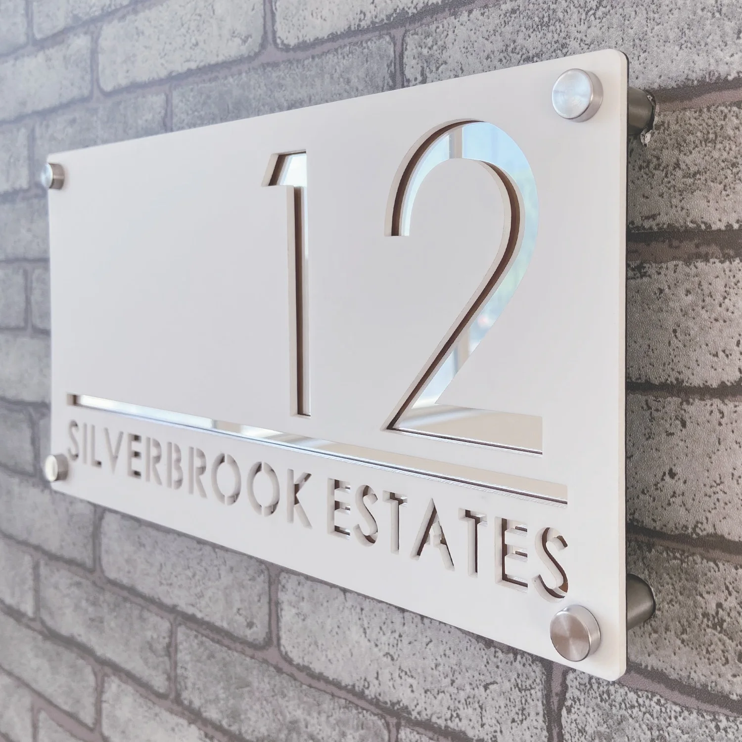 Waterproof Acrylic House Number Signs House Numbers Number Plate Wall Decor Stylish Durable Sun-Resistant Indoor/Outdoor Address Display