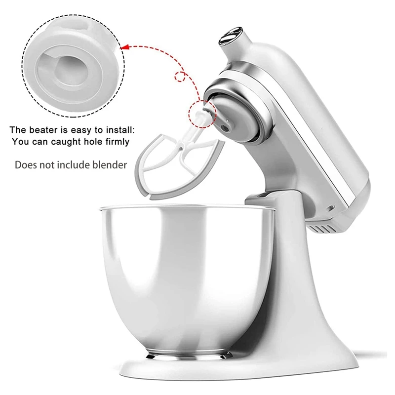 Lesonux Scraper Mixing Scraping Paddle For 5 Quart Kitchen Aid Stand Mixers  NEW