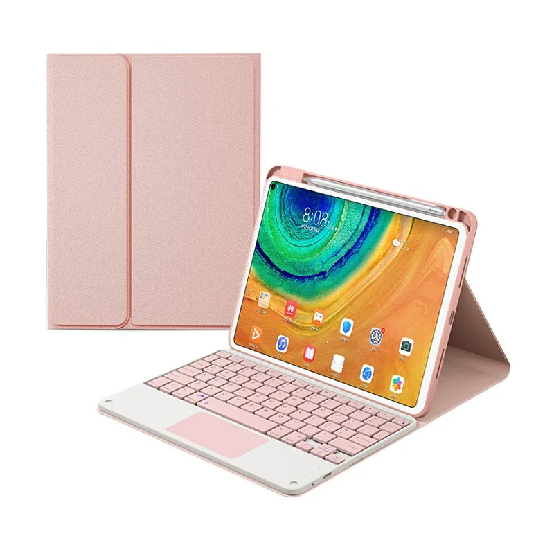 Capa para Huawei Matepad T10 T10s Capa Funda para Huawei Matepad t 10s 10.1 9.7 Russo Coreano Espanhol Português Teclado Case - Imagem 6