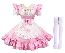  Black Cute Lolita Cat Maid Dress Costumes Cosplay Cat Girl Maid Dress Suit for Waitress Maid Party Stage Costumes S -5XL 