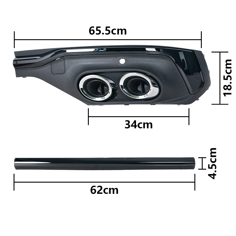 アウディQ5スポーツバック-リアバンパーディフューザー,装飾用フェイク