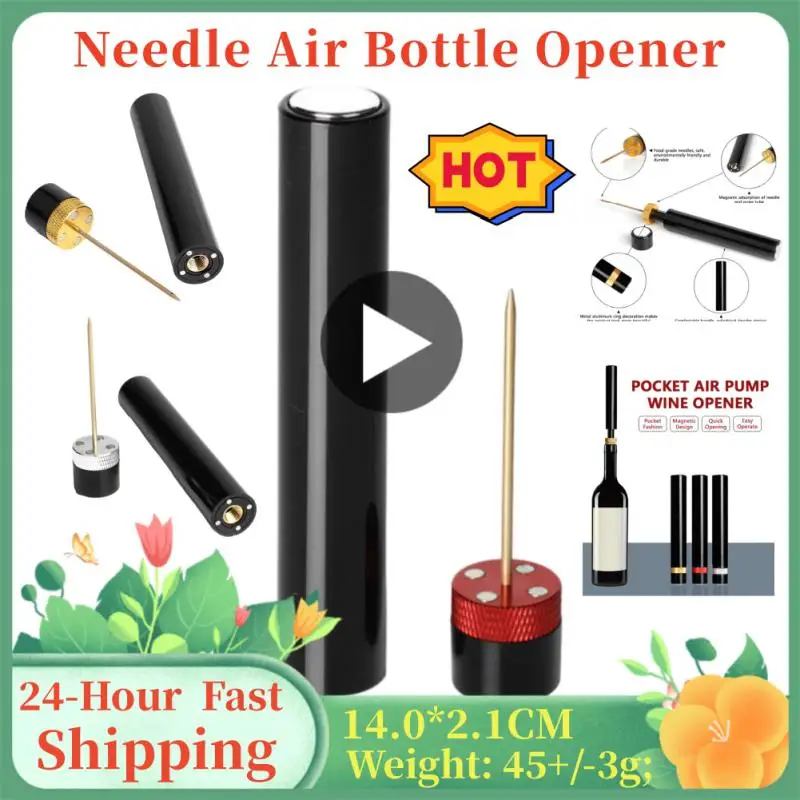 

Barware Automatic Air Pressure Bottle Opener Delicate And Compact Product Size 14.5*2.5cm Needle Air Bottle Opener Cork Popper