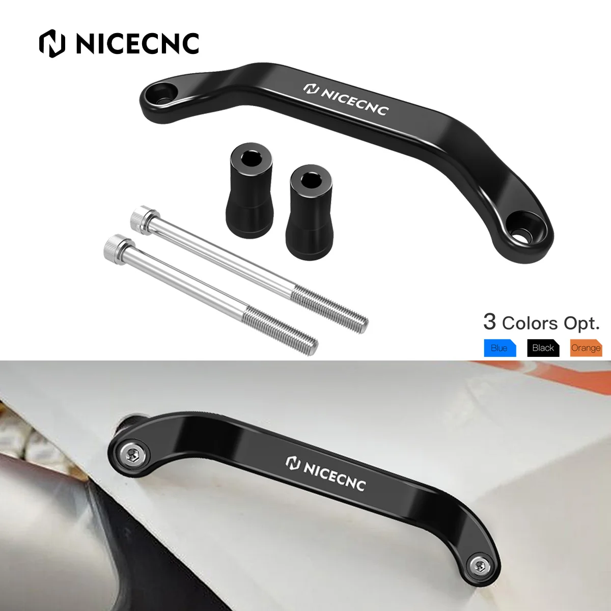 

NiceCNC Forged Rear Passenger Grab Handle For Husqvarna FC FX TX TC 125 250 300 350 400 450 2023 2024 TE FE 125-501 2024