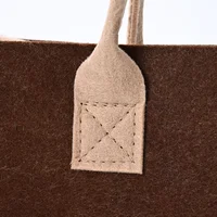 Vente en gros / lots de 100 pièces, sac fourre-tout en feutre à logo personnalisé, grande capacité, sac à main portable, sac de rangement réutilisable, sac cadeau 3