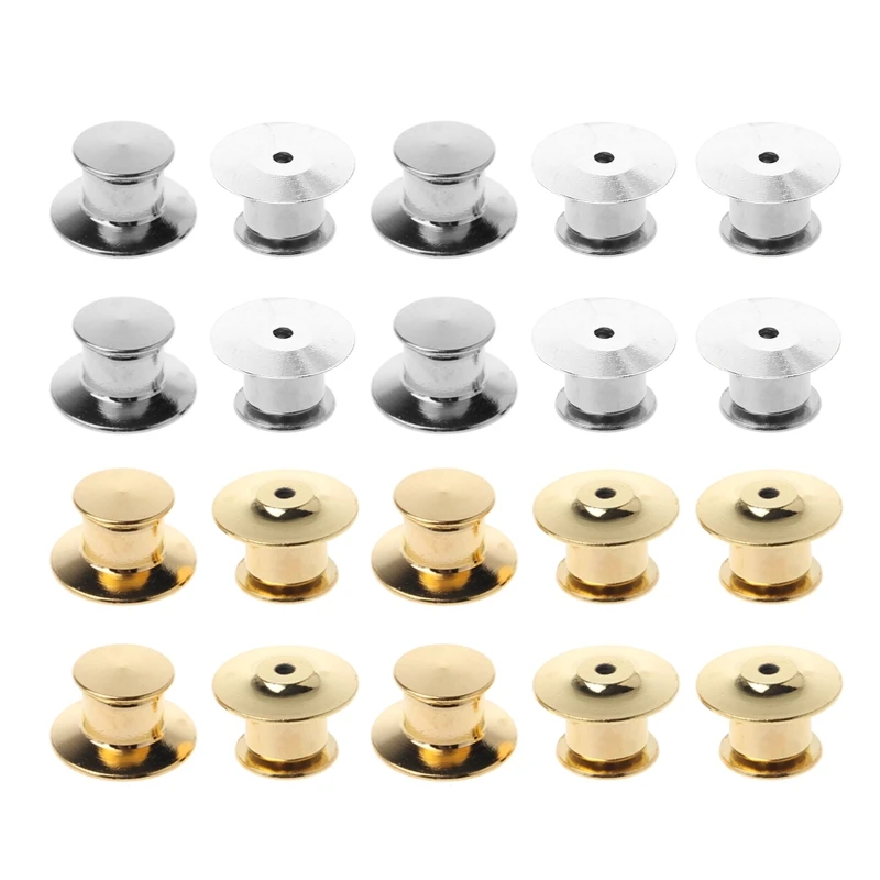 

10 Pcs Pins Keepers Backs Locks Comfort Fit Tie Tack Lapel Pin Backing Holder