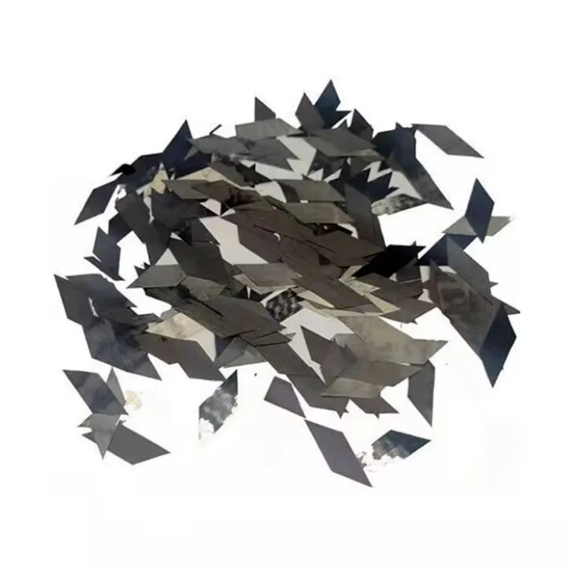 100G Carbon Fiber Chopped Wire Forged Cut Short Fibre Filament Diamond Shaped Flake