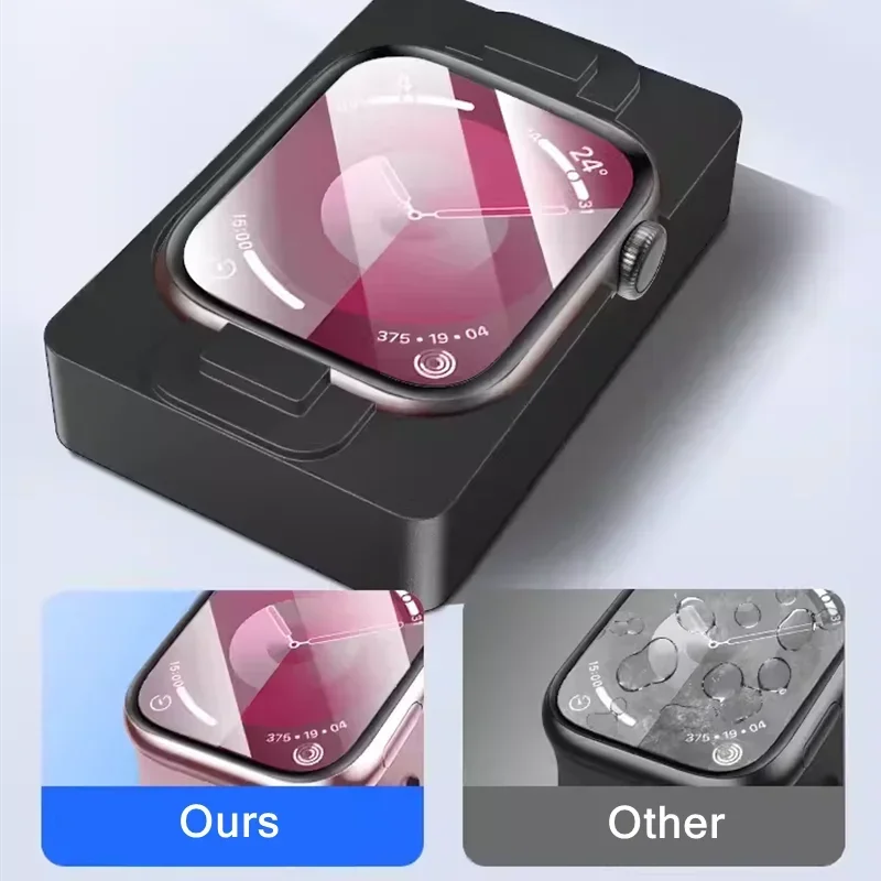 Screen Protector 5PCS Ceramic film Install tool For Apple watch Ultra 9 8 11 49mm 45mm 42m For iwatch 10 6 5 46mm 44mm 40mm 42mm