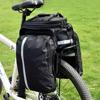 borsa portabiciclette borsa portapacchi posteriore borsa per bagagliaio bici borsa per bagagli sedile posteriore borsa per bicicletta da ciclismo a doppio lato viaggio durevole