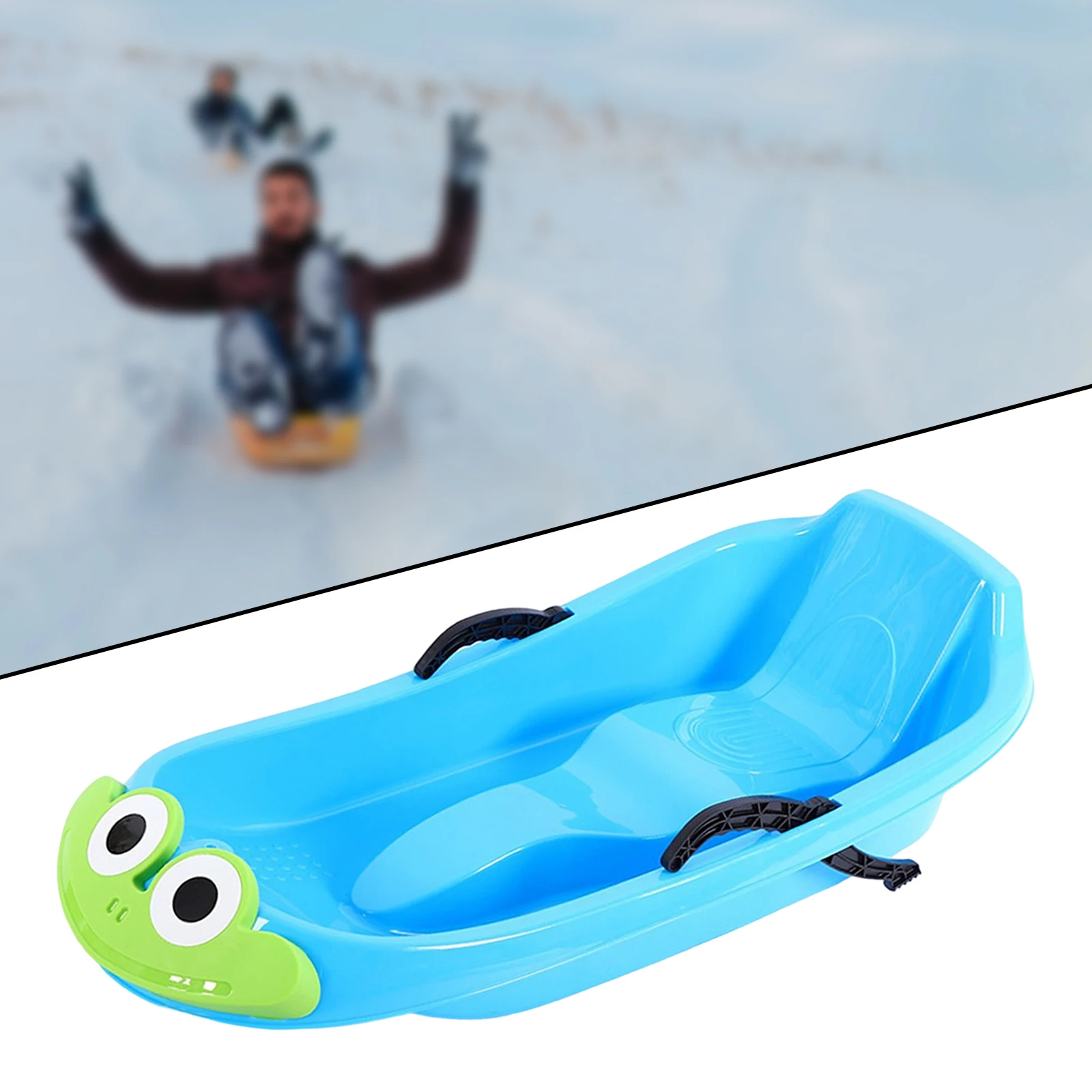 Snow Sled Grass Sliding Wear Resistant Snowboard Ski Board Toboggan Outdoor Sports Toboggan Sleigh Skiing Skating