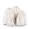 Natural Cotton Storage Bags - 10/20/50/100 Pcs/Lot Wedding Gift Package Pouches Eco-Friendly Fabric Organizer for Home & Kitchen 1