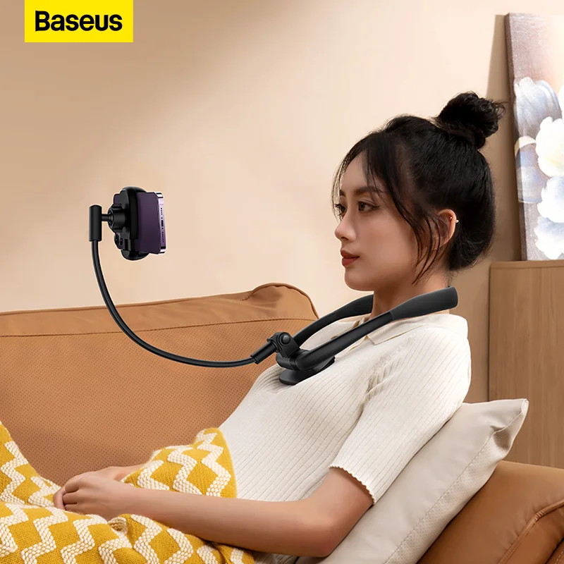 Baseus Flexible Universal Neck Phone Holder Hanging Neck Lazy Necklace