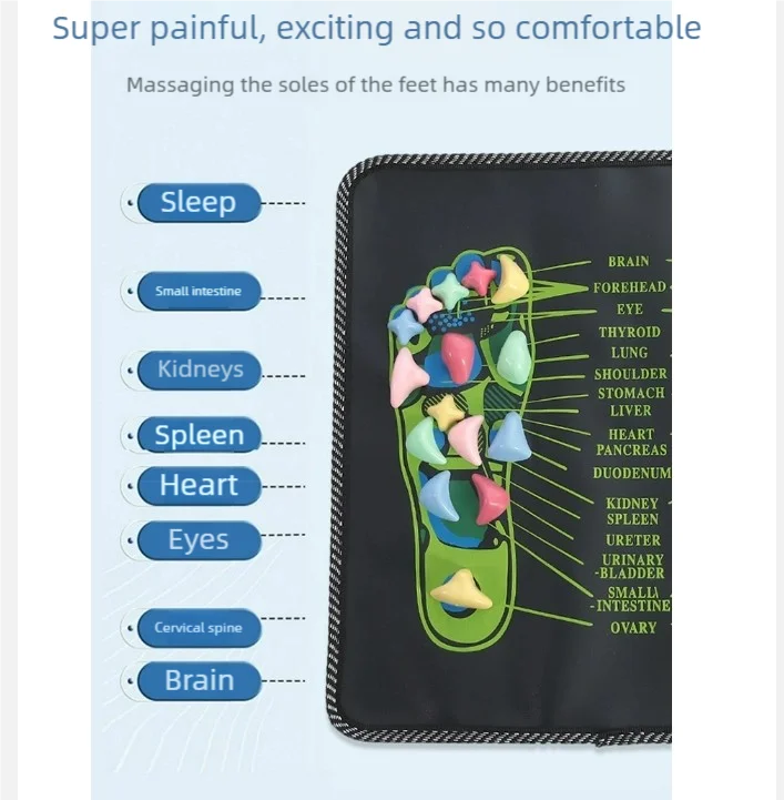 Foot Massage Pads Pebbles Foot Massager Fitness Acupoints Stimulate Relax The Feet Care Tools Parents and Family Gifts