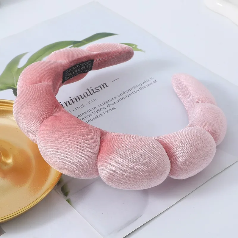 Diadema de esponja para mujer, accesorios multifunción para el cuidado de la piel, lavado de cara, eliminación de maquillaje, ducha de pelo