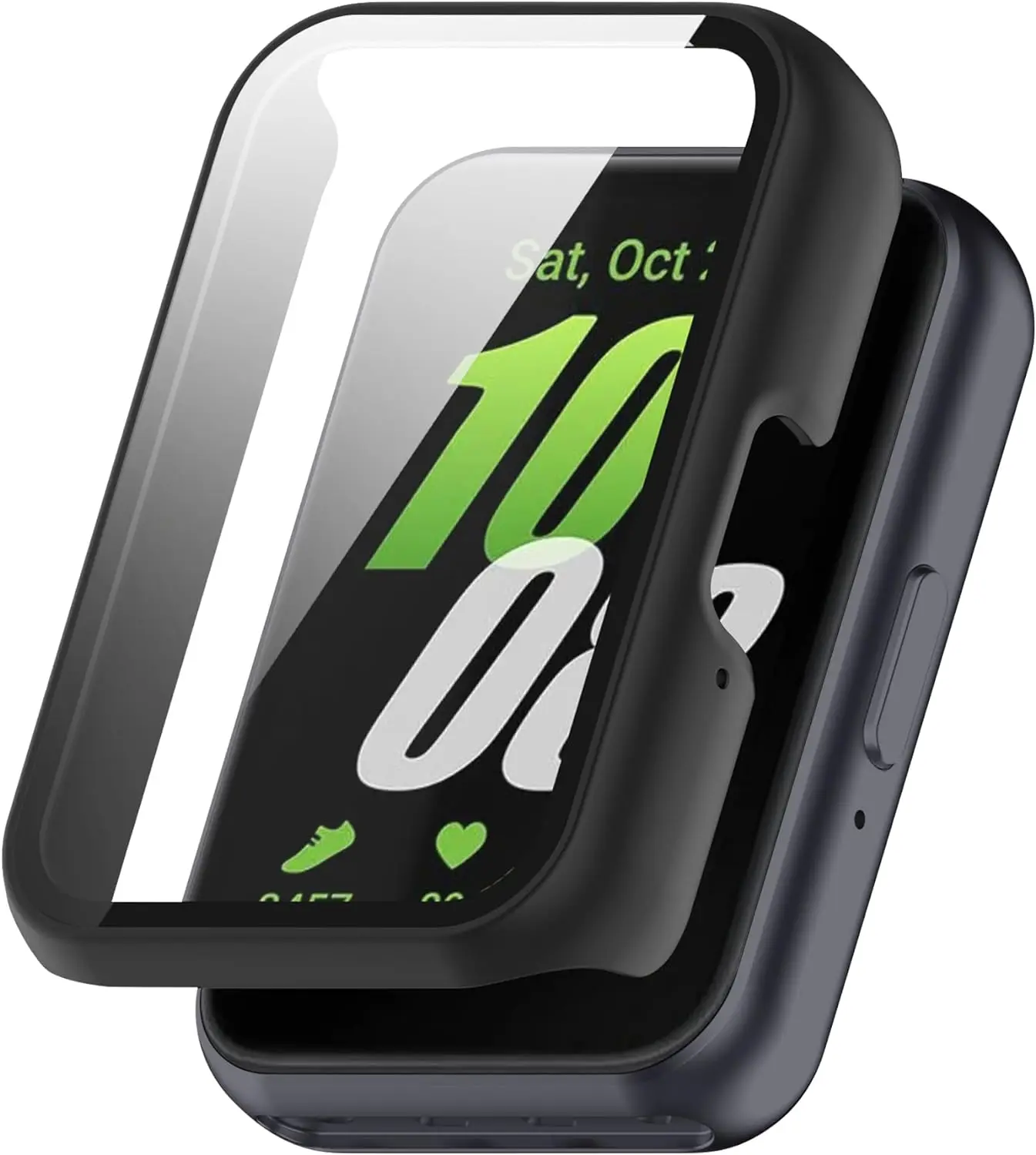 Matte Protective Case with Built-in Tempered Glass Screen Protector
