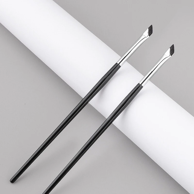 Pennello per eyeliner a lama ultra sottile, pennello piatto ad angolo fine per sopracciglia, pennelli per eyeliner a falce, pennello di precisione per dettagli, strumenti per il trucco_voghion.com