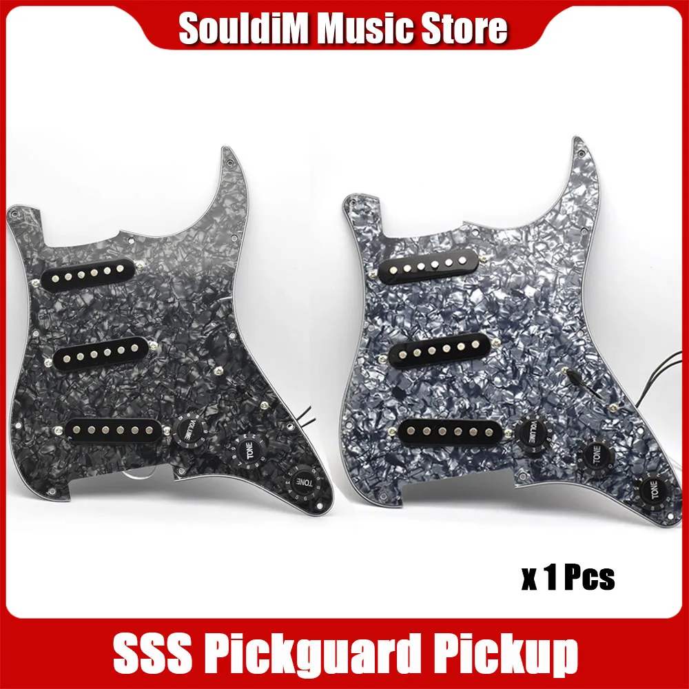 

Loaded Prewired Single Coil SSS Pickguard Pickups and Back Shroud Set for FD ST Electric Guitar
