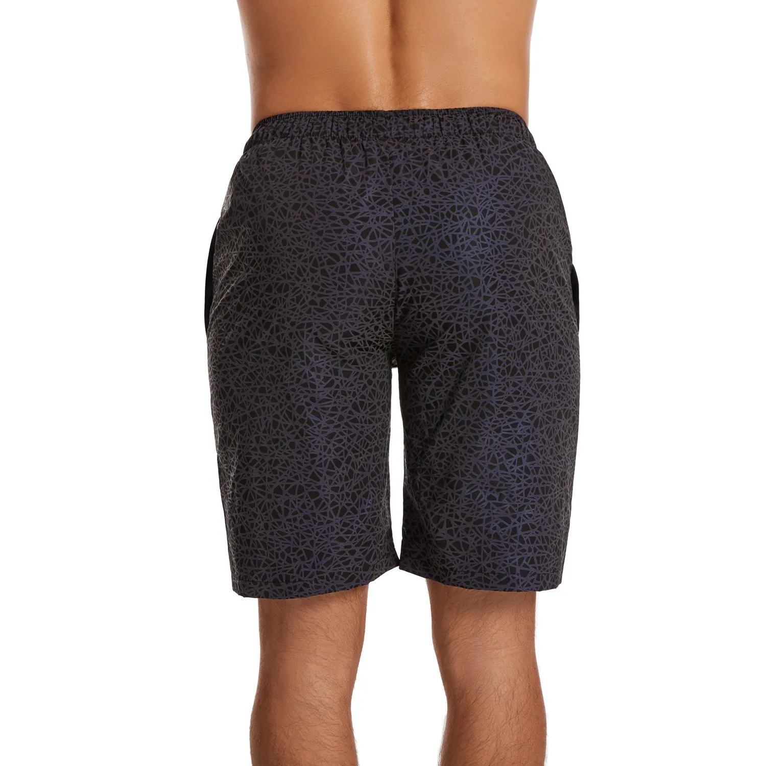 Rainbow Color Hip Hop Reflective Shorts Mens Outdoor Sports Casual Shiny Short Pants Night Reflect Light Bermuda Masculina 6