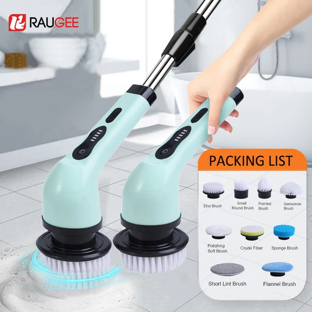 Electric Cleaning Brush LED Display Cordless Electric Spin Cleaning  Scrubber for Home Kitchen Bathroom Shower Cleaning Tools - AliExpress