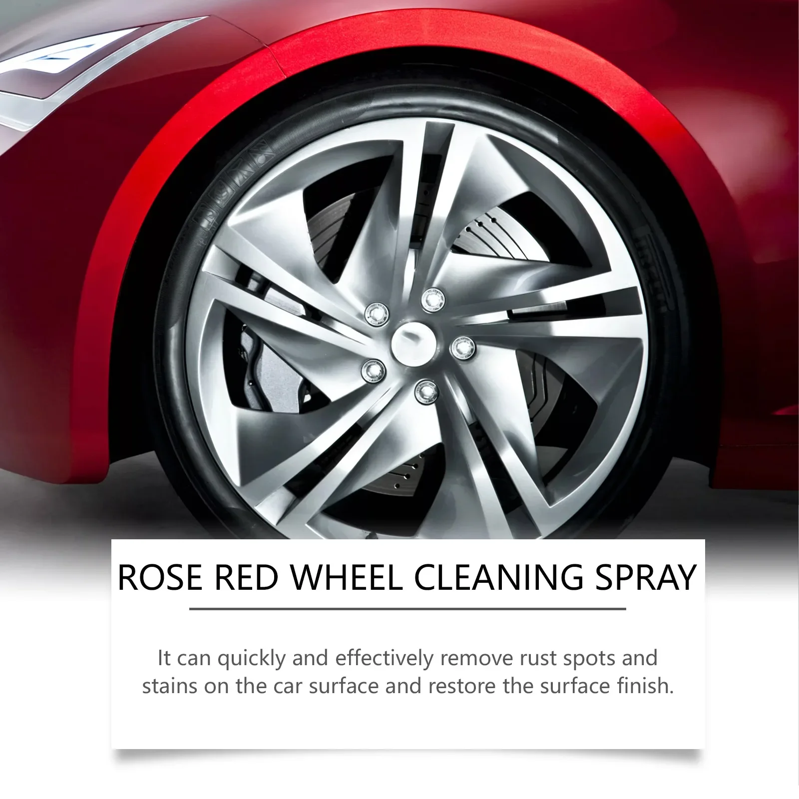 Car Wheel Tire Cleaner Alloy Rim Dirt Remover Non Corrosive Formula