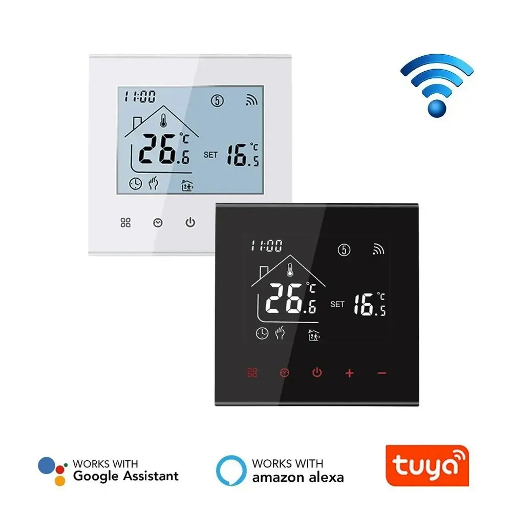MINCO ความร้อนอุ่นชั้น Thermostat Tuya WiFi 3A 16A ไฟฟ้า/หม้อต้มแก๊ส/น้ําอุณหภูมิความร้อน Controller 1PC 1