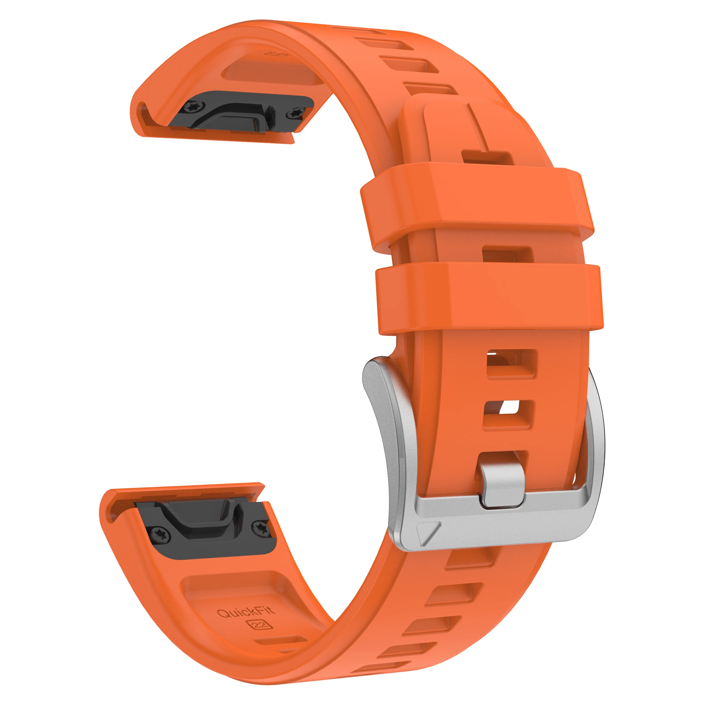Versatile Silicone Watch Strap with QuickFit Design - 26mm/22mm Bracelet