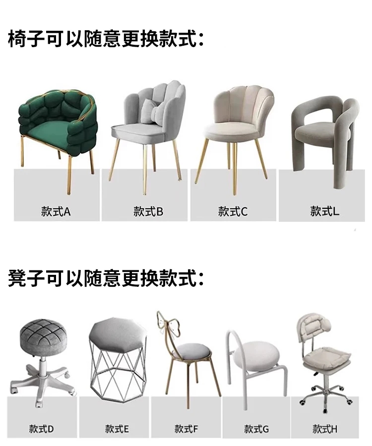 Luxury Classic Nail Table With Light Modern Marble Top Nordic Nail Desk European Aesthetic Table Manucure Nail Salon Furniture