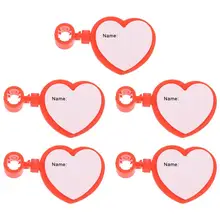 

5pcs Detachable Name Plate Stethoscope Tube Clip Dual-sided ID Clip for Medical