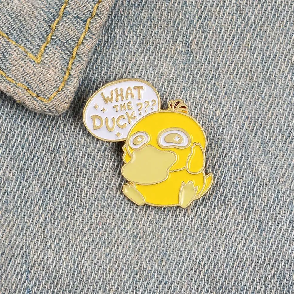 

Little Yellow Duck Travel Commemorative What The Duck Lapel Pin Brooches Pin Lapel Brooch Enamel Pin Yellow Duck Brooches