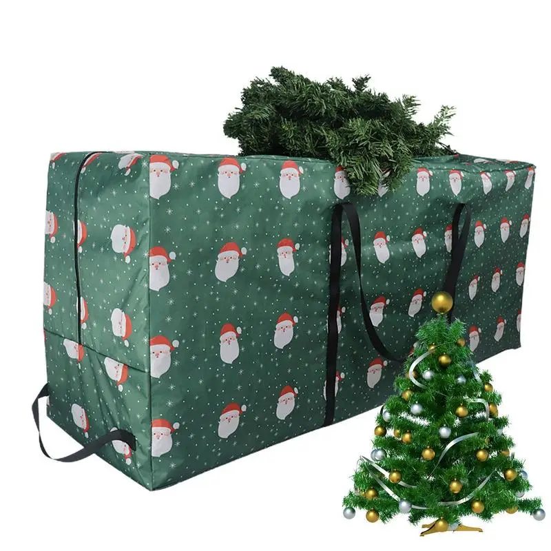 Large Christmas Tree Storage Bag Oxford Fabric With 4 Handles Waterproof Xmas Tree Storage Bags Easy Carrying And Transport christmas tree storage bag