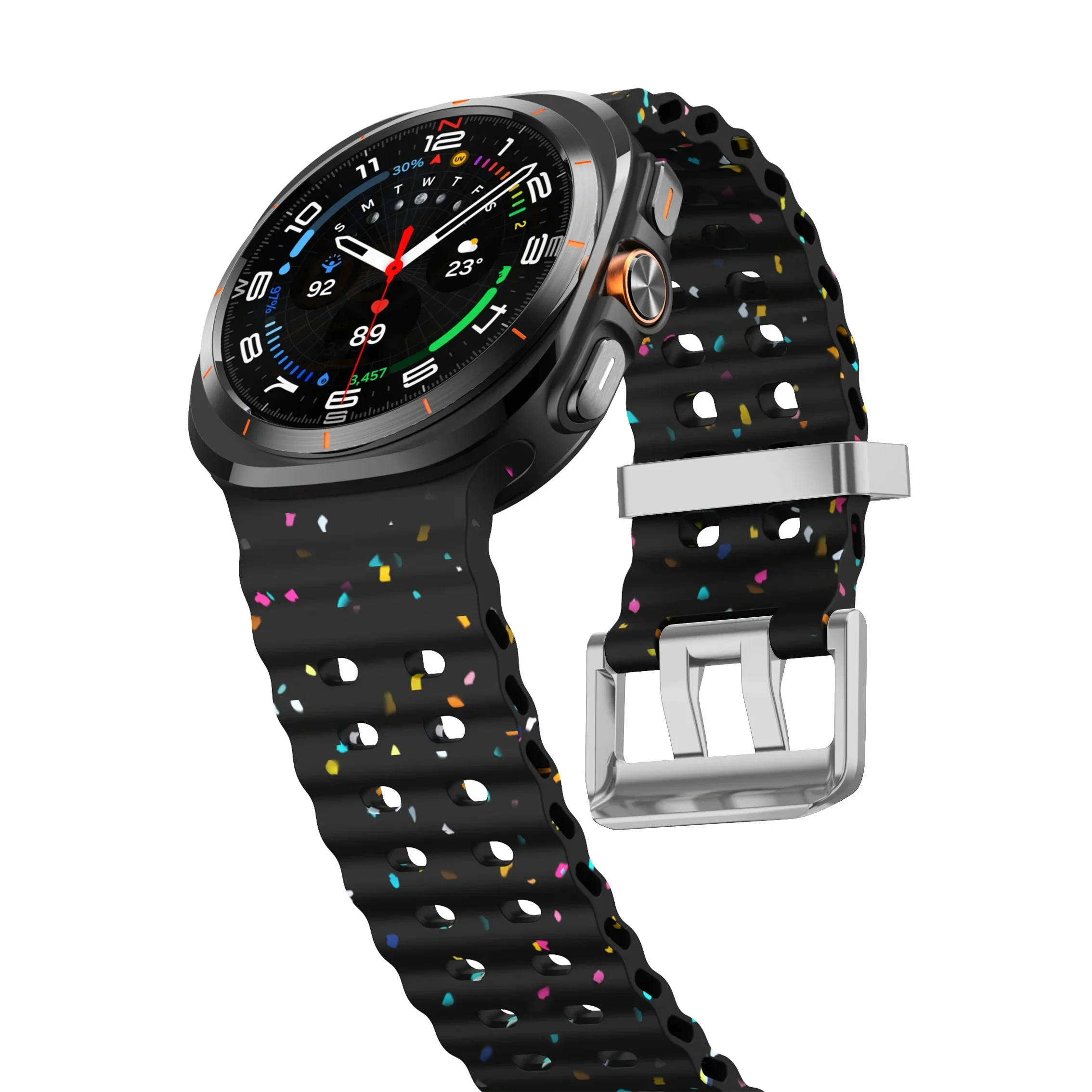 Luminous Silicone Strap Bracelet for Smartwatches - Universal Fit for Men and Women
