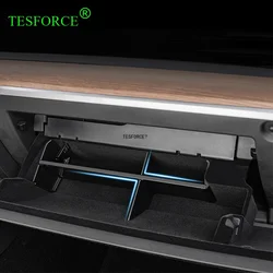 For Tesla Model 3/Y 2017-2022 Glove Box Organizer Partition Plate Storage Layered Container Shelf Passenger Glove Box Divider