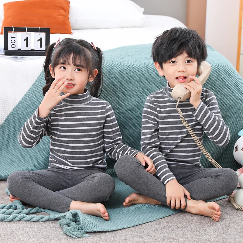 

Children's underwear set, boys' girls' autumn clothes, autumn pants, and De Rong Chunqiu's new loungewear girls' pajamas