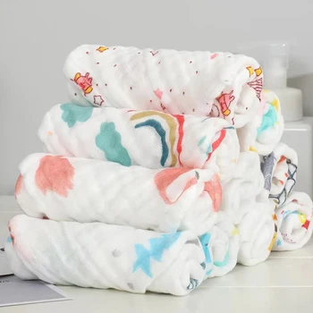 5-Pack Muslin Baby Washcloths 1
