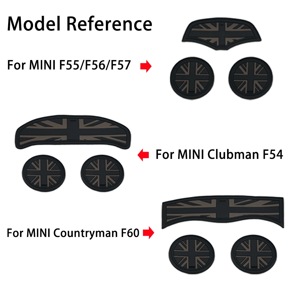Für MINI Cooper F55 F56 F54 F60 F57 Kaffee Kissen Lagerung Nut Schützen Coaster Auto Tasse Anti Slip Pad Matte Auto Zubehör – Detail 2