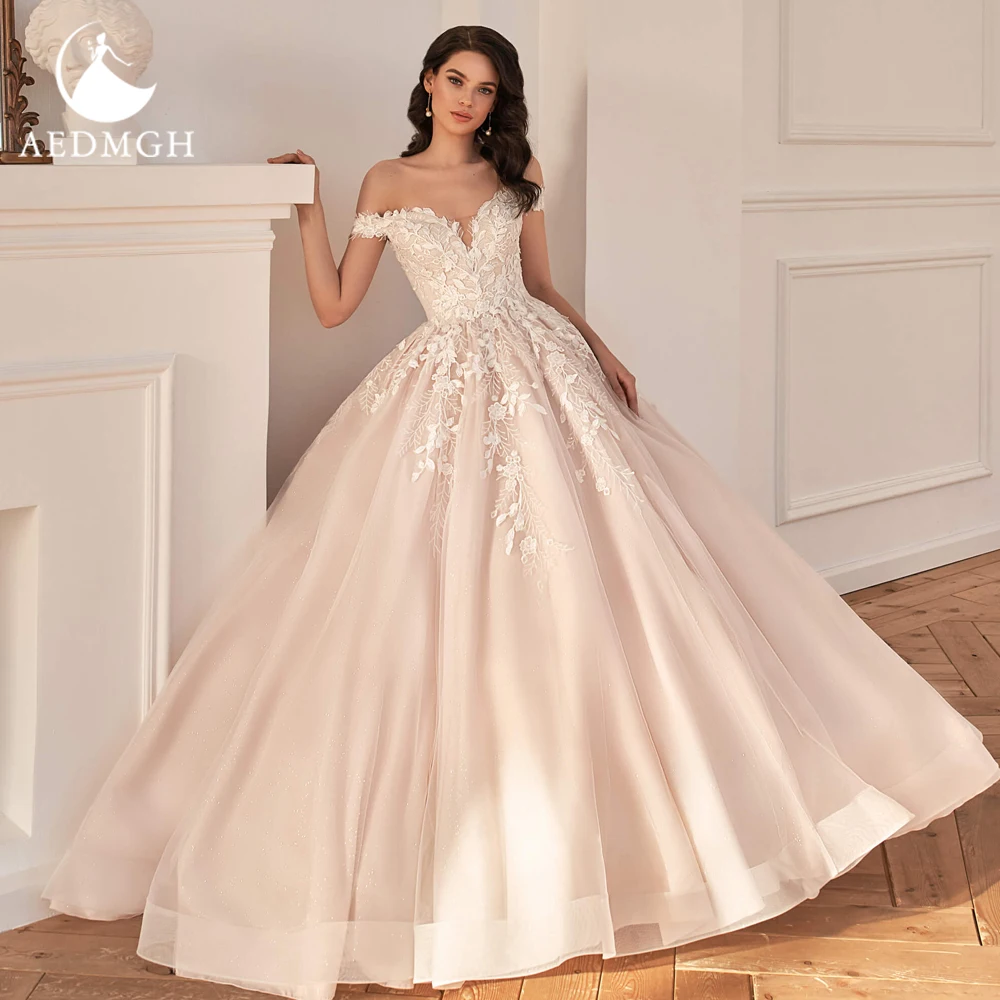 

Aedmgh A-Line Classic Wedding Dresses 2024 Sweetheart Off The Shoulder Vestido De Novia Gorgeous Appliques Romantic Bride Dress