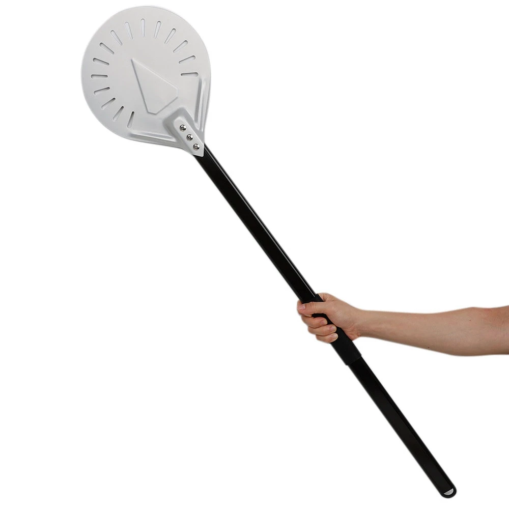 

Long Handle 9 Inch Perforated Removable Pizza Turning Peel Pizza Shovel Aluminum Pizza Peel Paddle Peel