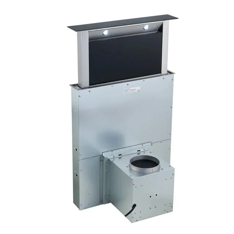Downdraft hood with 4-speed LCD sliding touch controls 90cm Lift & Lower Silent Cooker Hood for island kitchens 2
