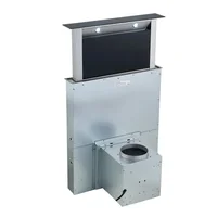Downdraft hood with 4-speed LCD sliding touch controls 90cm Lift & Lower Silent Cooker Hood for island kitchens 2
