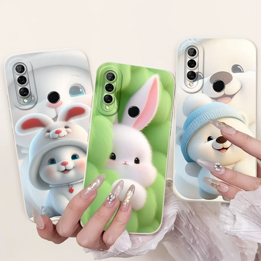Cute Panda Rabbit Soft Silicone Phone Case for Huawei P30 Lite Nova 4e - Stylish and Protective Cover