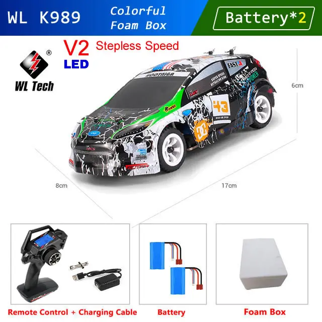 New WLtoys K989 284131 Pro 1:28 Mini RC Racing Car High