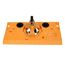 Concealed 35MM Cup Style Hinge Jig Boring Hole Drill Guide + Forstner Bit Wood Cutter Carpenter Woodworking DIY Tools 