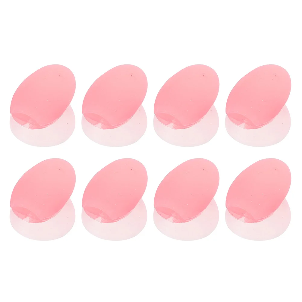 

Pink Lip Brush Protective Holding Dustproof Covers Simple Convenient Silicone Anti-Lost Sleeping Lip Mask Brush Dust Covers