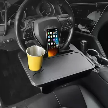Volante per auto, tavolino, piatto da pranzo montato su auto, supporto per auto, pianale, tavolo da pranzo interno per auto, tavolo da pranzo