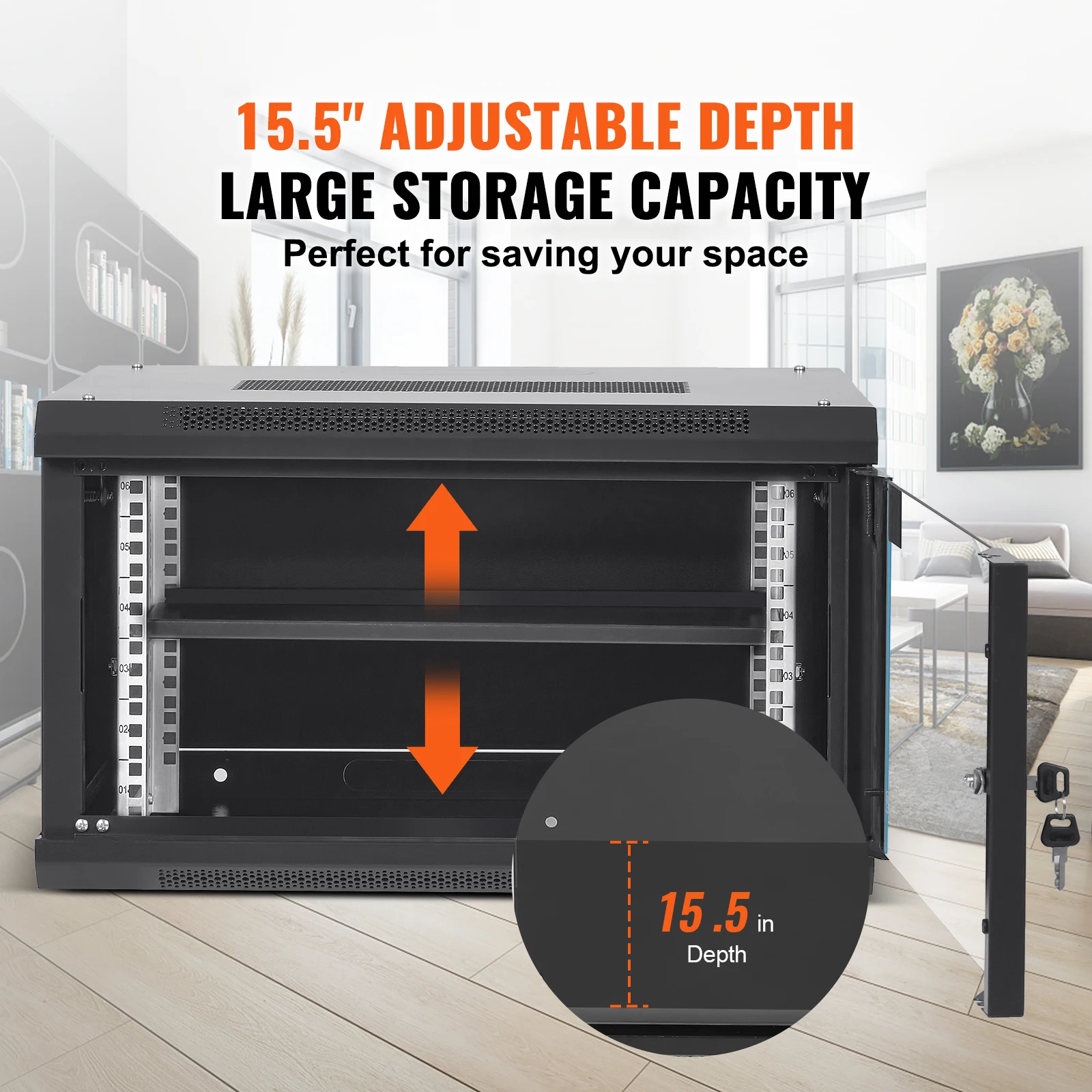 Network Server Cabinet 9U 6U 12U Floor Standing Wall Mounted