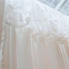 Cotton White Warp Ruffled Curtains for Living Room French Elegant Lace Valance Curtains for Bedroom Wedding Curtains #A340 5