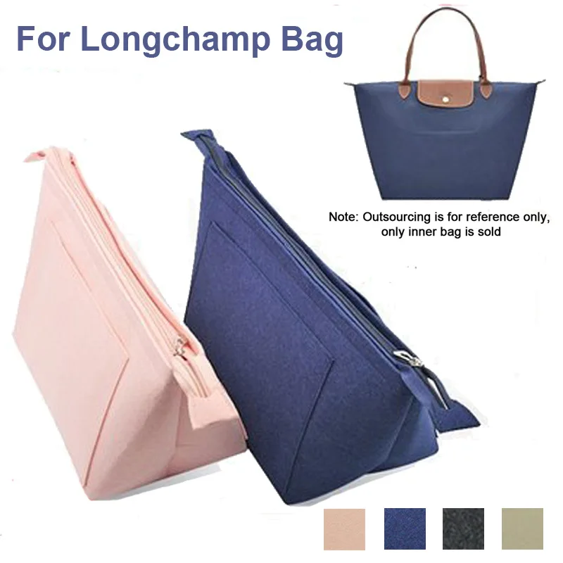Make Up Organizer Cosmetic Bag Insert Felt with Multiple Pockets Fit Longchamp Bag makeup organizer,cosmetic bag,cosmetic storage bag,toiletry bag,makeup bag,cosmetic case,purse organizer insert