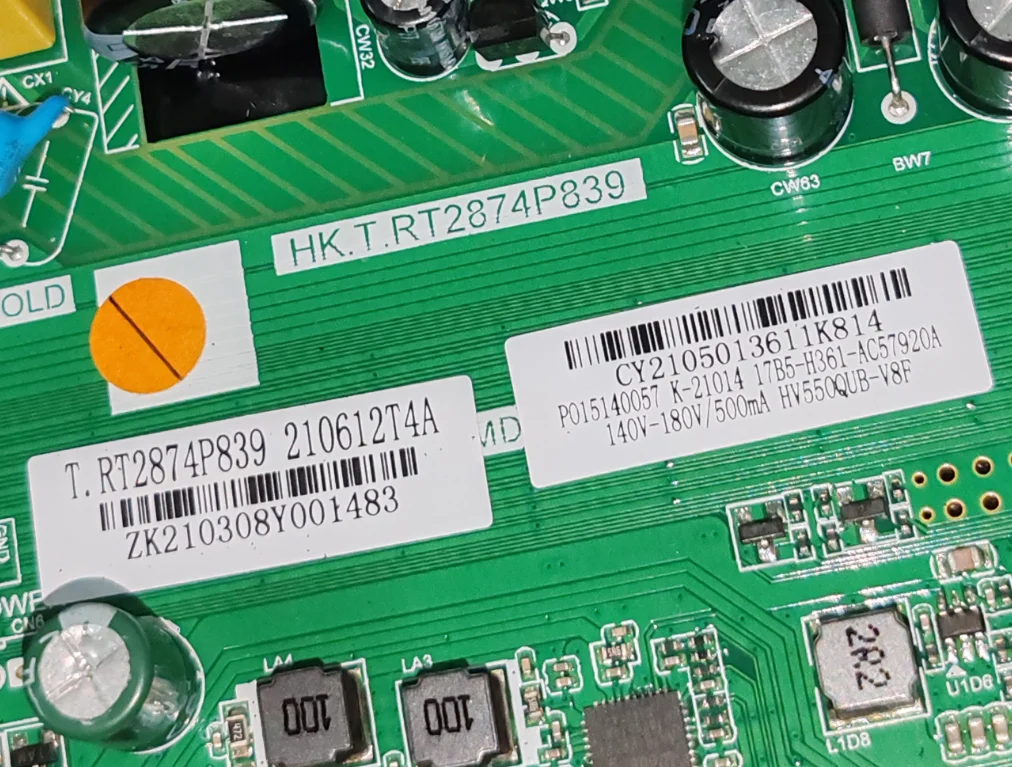 HK.T.RT2874P839 4Kwifi network TV motherboard, tested well